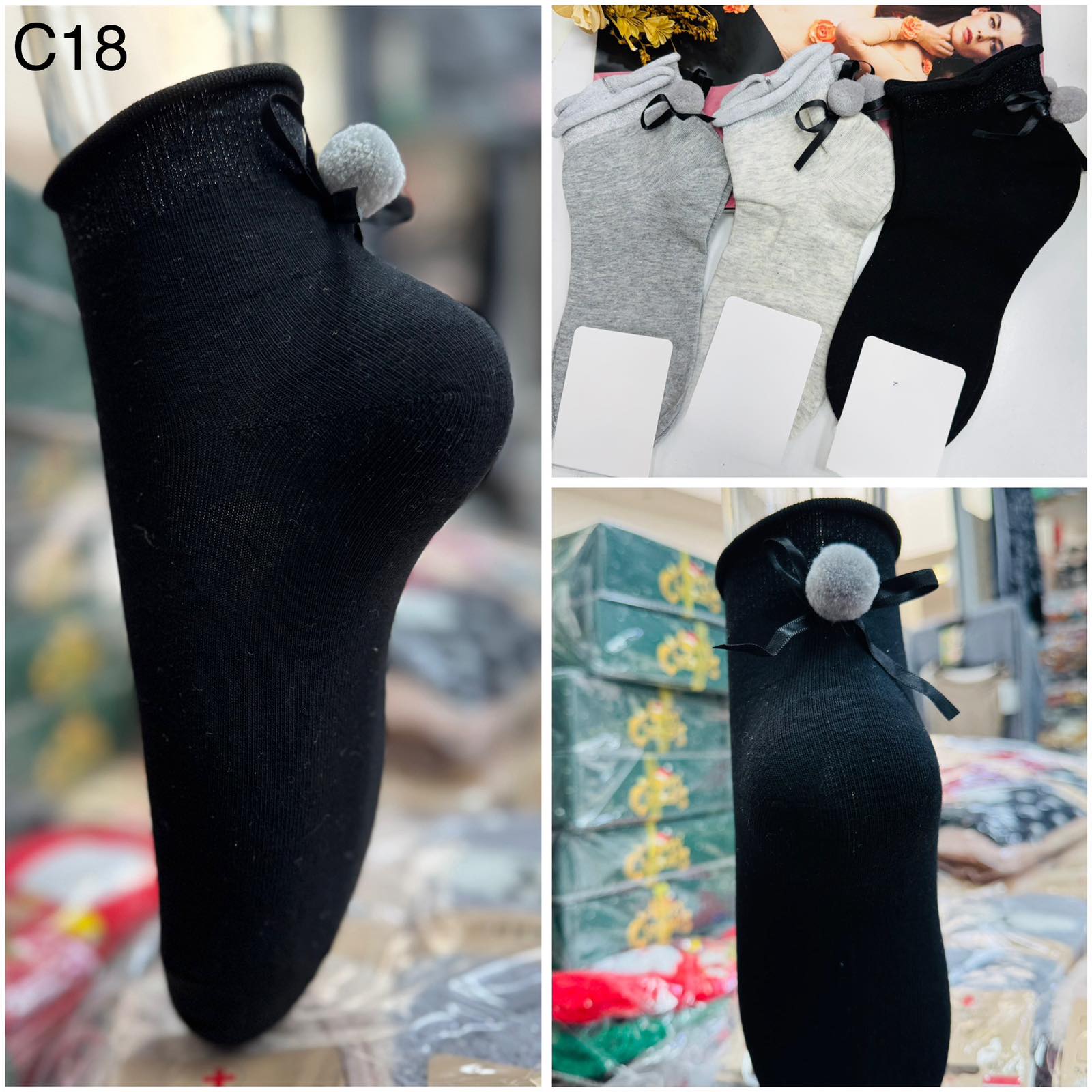 SKARPETY / STOPKI DAMSKIE.SIZE 35-41(48PAR/PACZKA) KOLOR JAK NA ZDZIĘCI