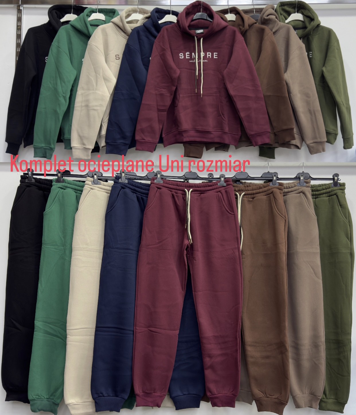 Komplety  Damskie  WŁOSKA  , Size uni, paczka 6szt ,mix kolor