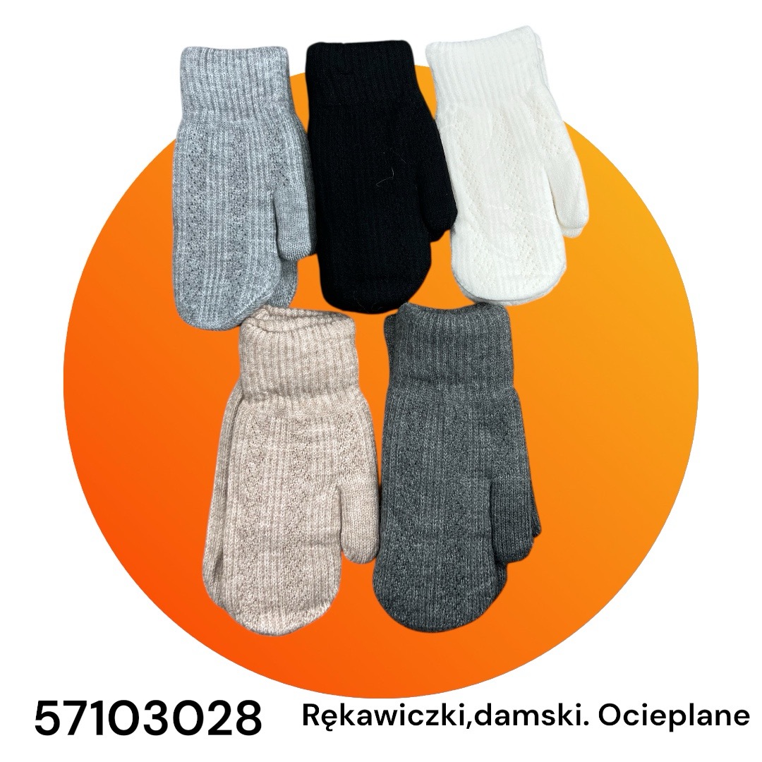 Rękawice Damski, paczka 12szt,mix kolor