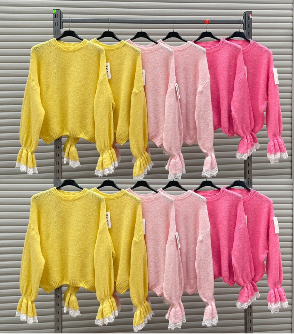 Swetry Damskie wloskie, Size uni, paczka 6szt ,mix kolor