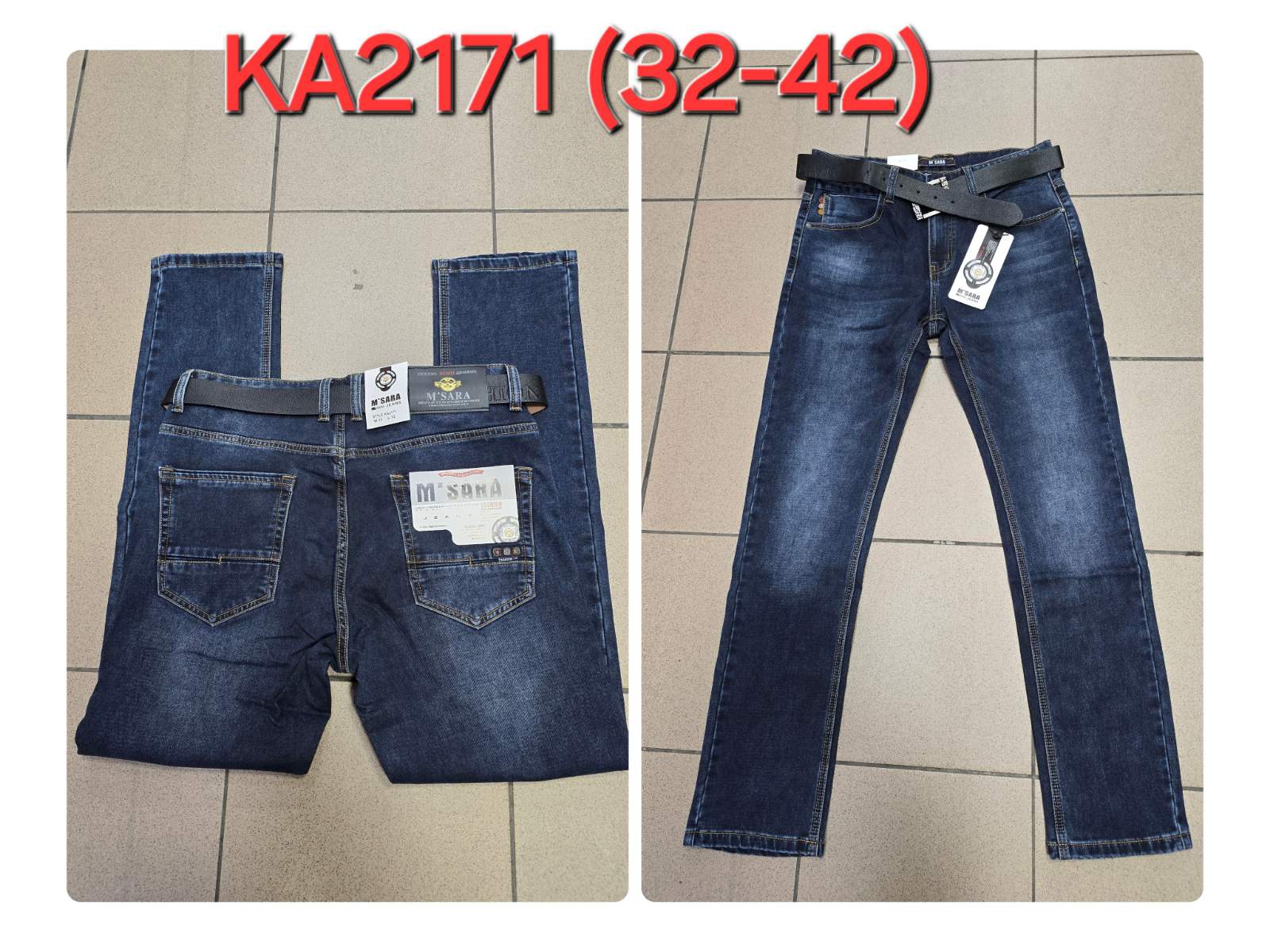 Spodnie JEANSOWE MĘSKA , Size 32-42, paczka 10szt ,1kolor