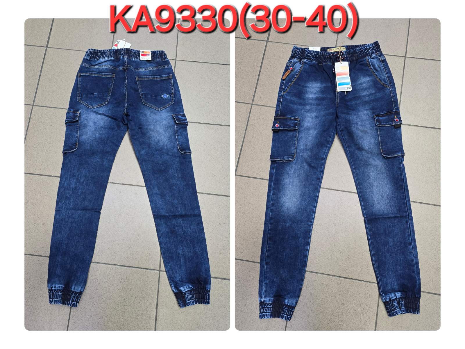 Spodnie JEANSOWE MĘSKA , Size 30-40, paczka 10szt ,1kolor