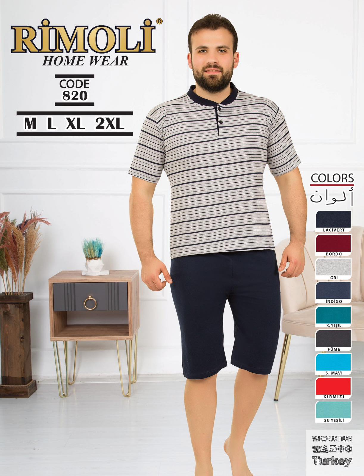 Piżamy  MĘSKA , Size m-2xl, paczka 12szt ,nix kolor