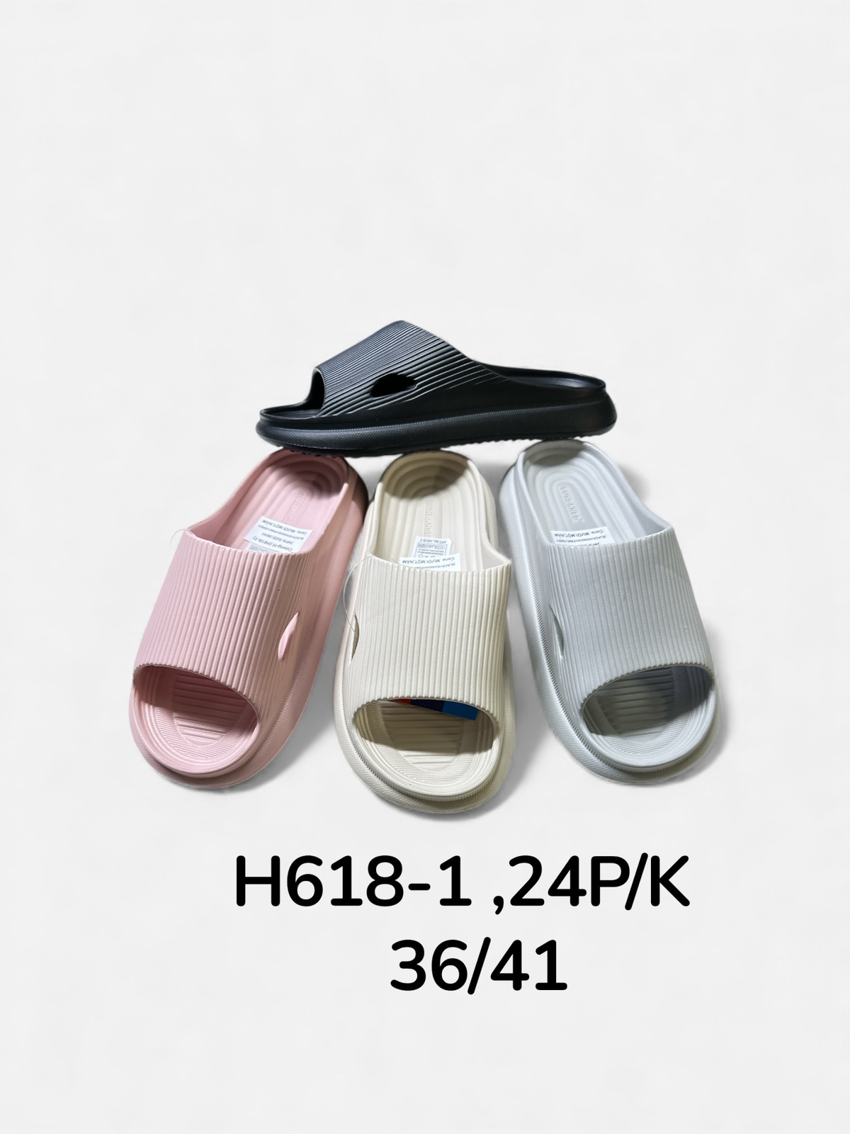 Klapki Damskie (36-41, 24par)