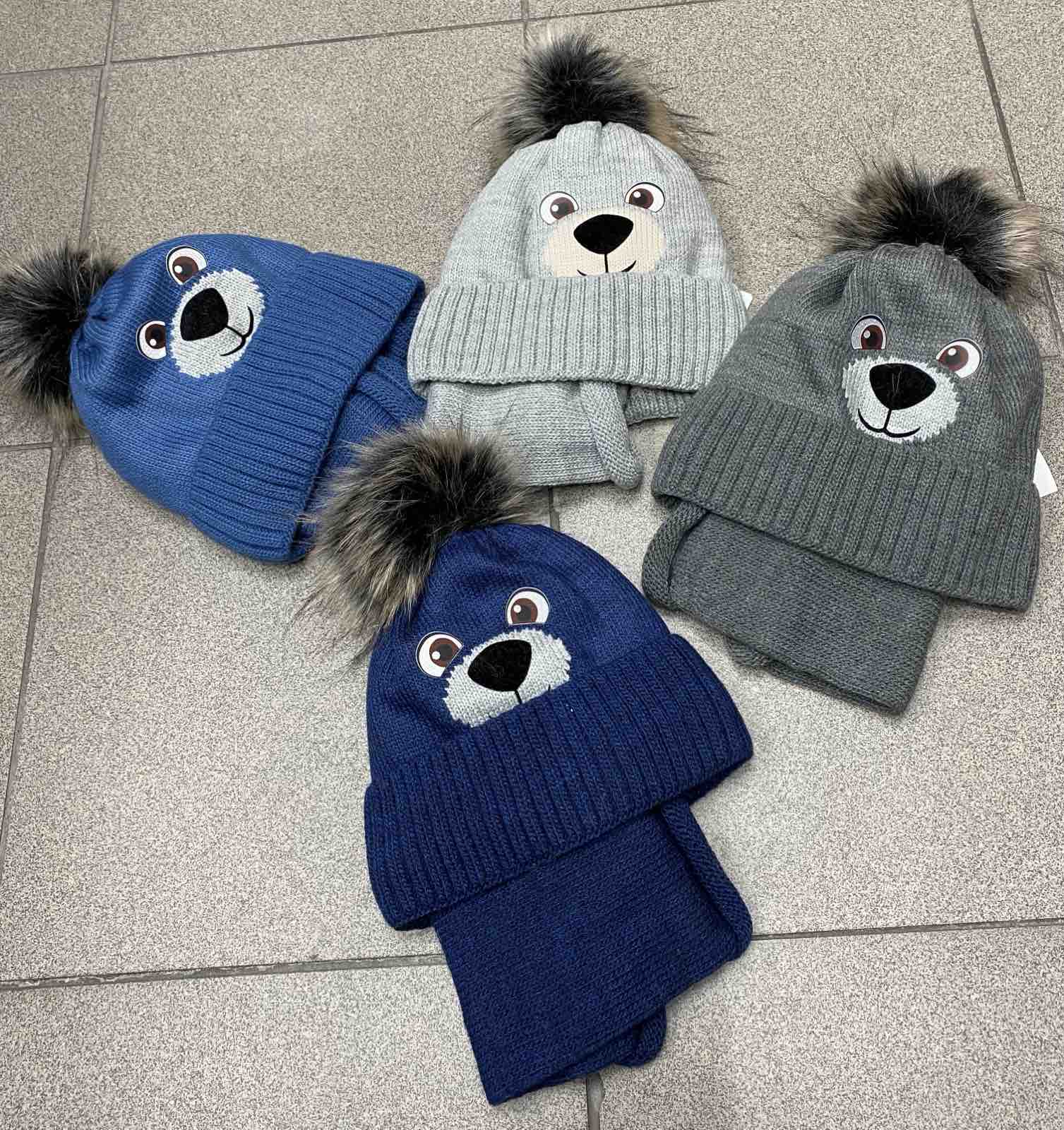 Czapki DZIECIĘCA, paczka 12szt,mix kolor