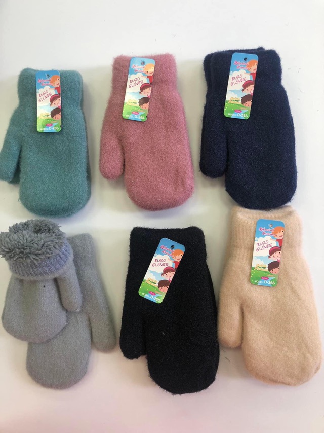 Rękawiczki Damski,17cm, paczka 12szt,mix kolor