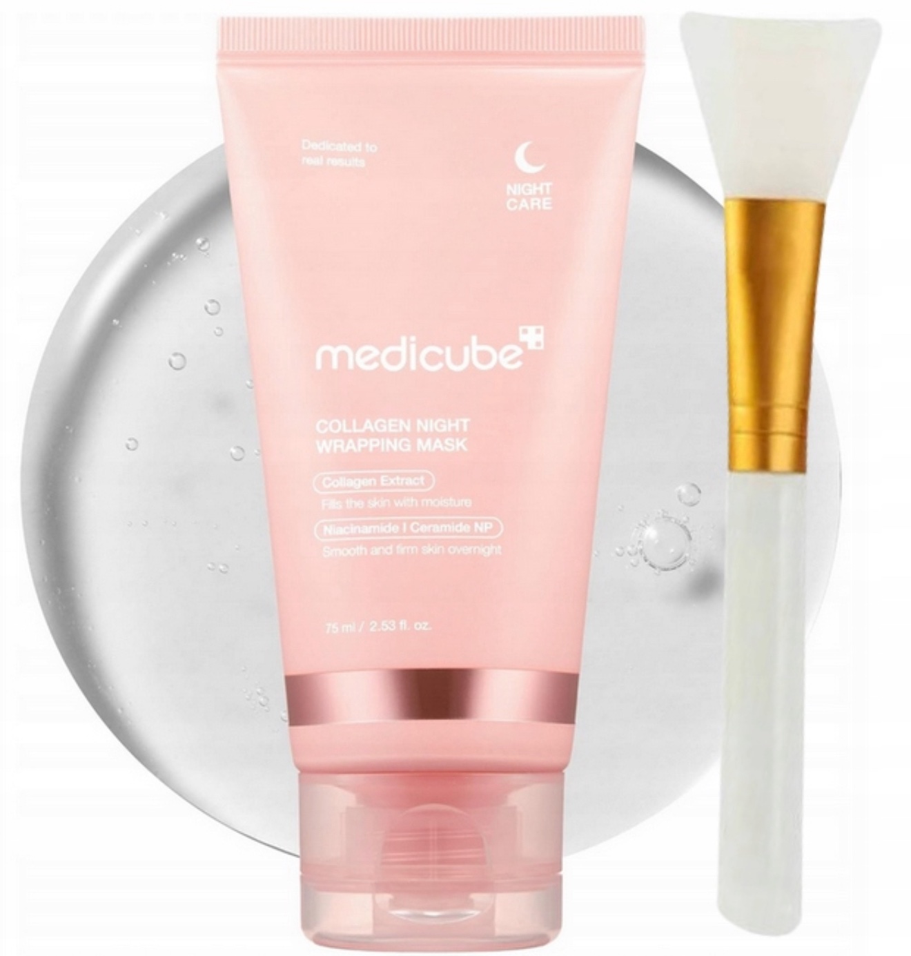 MEDICUBE COLLAGEN NIGHT WRAPPING MASK – GŁADKA I JĘDRNA SKÓRA PO JEDNEJ NOCY, 12szt/Paczka
