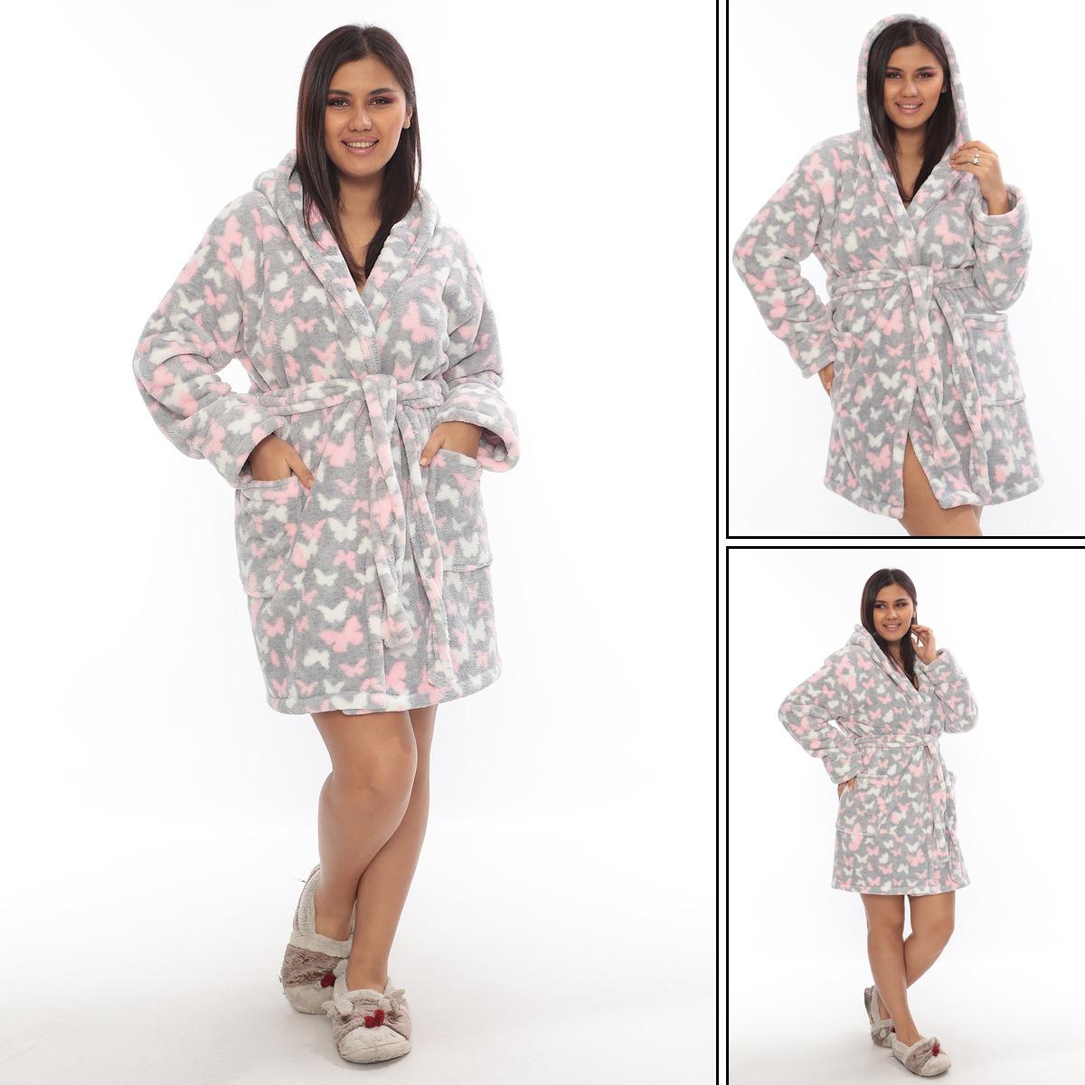 Szlafrok  damskie Tureckie, Size s-xl, paczka 4szt ,1kolor