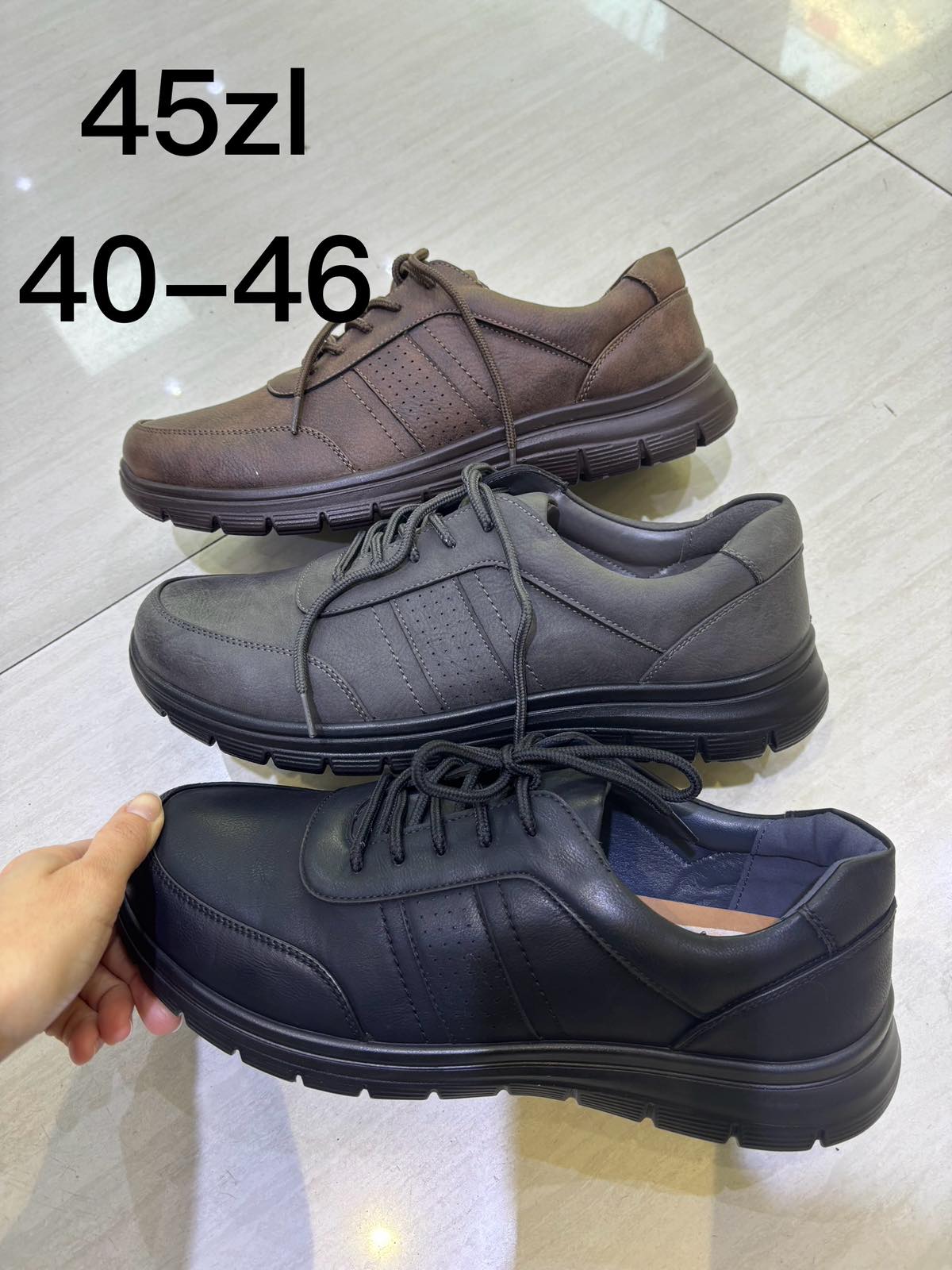 Buty Sportowe MĘSKIE (40-46, 12par)