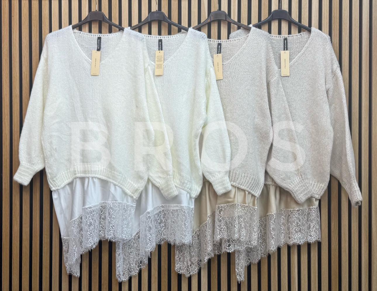 Swetry Damskie wloskie, Size uni, paczka 6szt ,1kolor