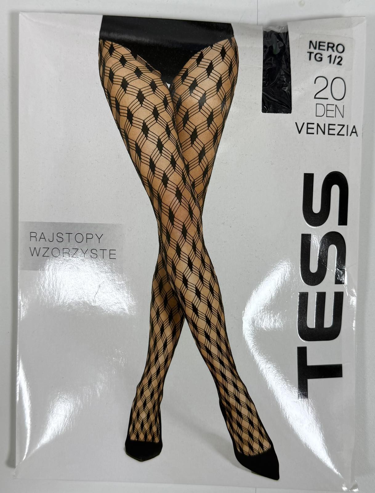 Rajstopy kabaretki wzór VENEZIA 20 Den Damskie , Size 1/2,3/4/paczka 12szt ,1kolor