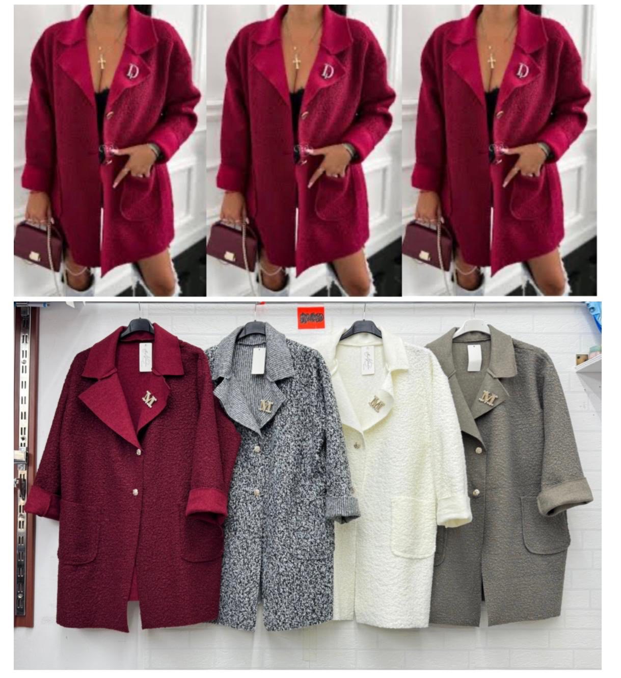 Płaszcz Damskie wloskie, Size uni, paczka 6szt ,mix kolor