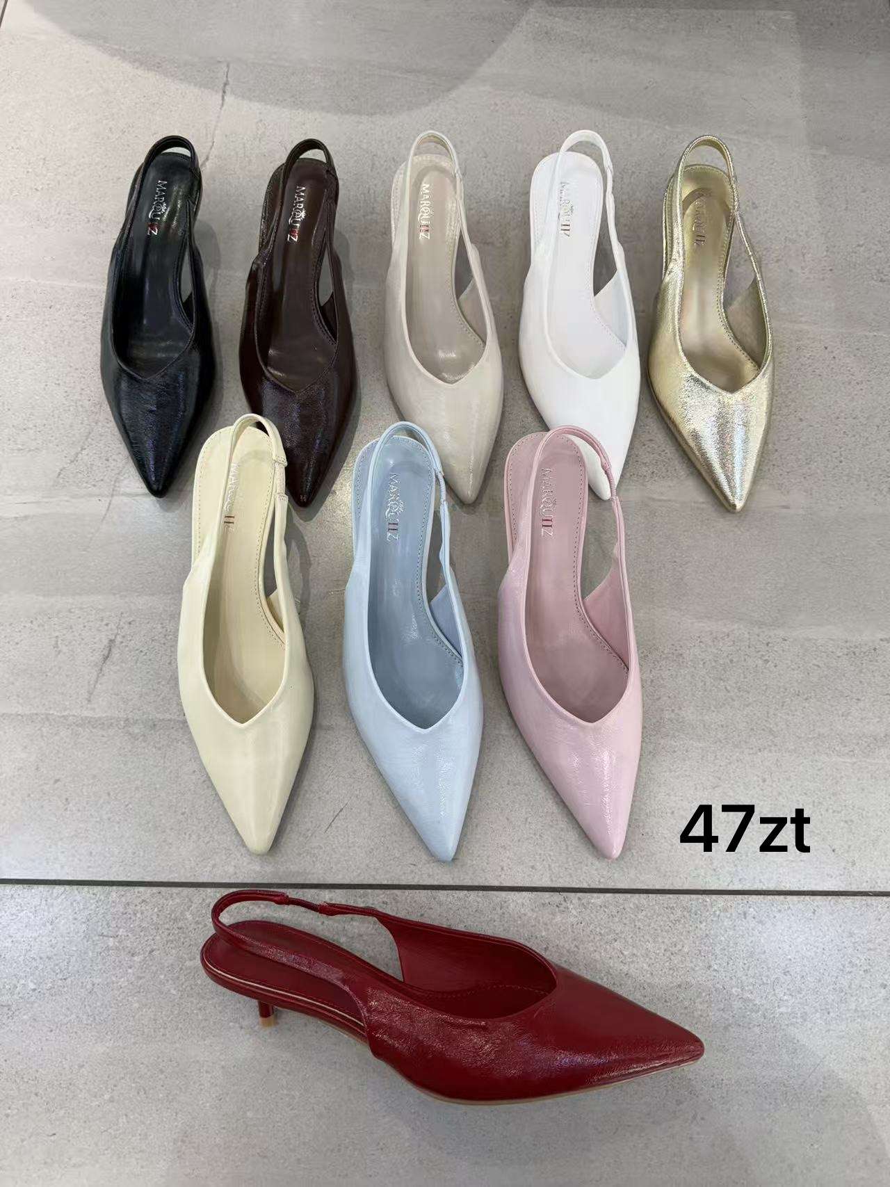 Sandały na Obcasie Damskie (36-41, 12par)