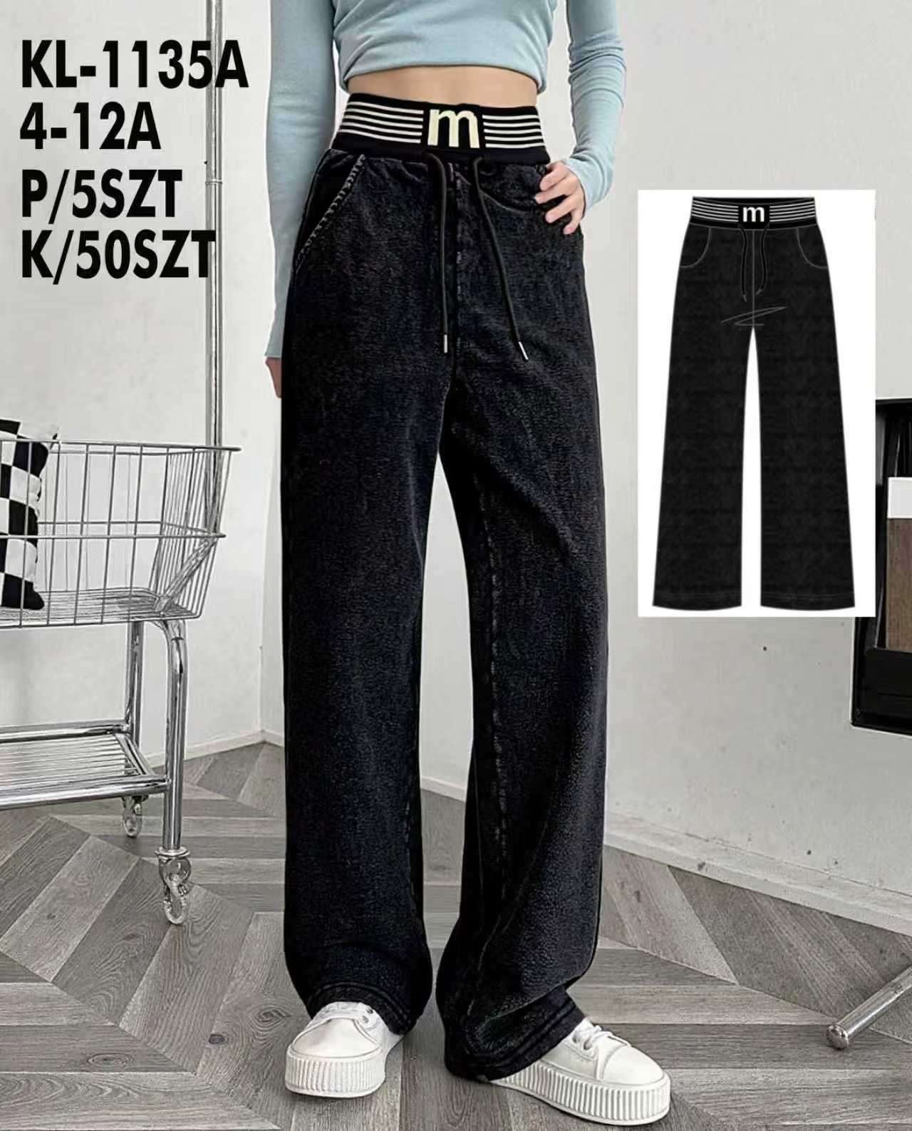 Spodnie JEANSY DZIECIĘCA size 4-12lat, paczka 5szt ,1kolor