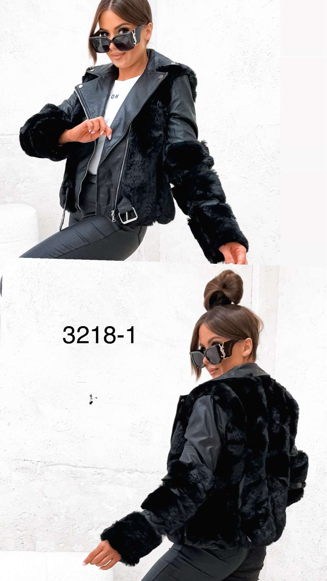 Kurtki skórzane damskie , Size s-xl, paczka 6szt ,1 kolor