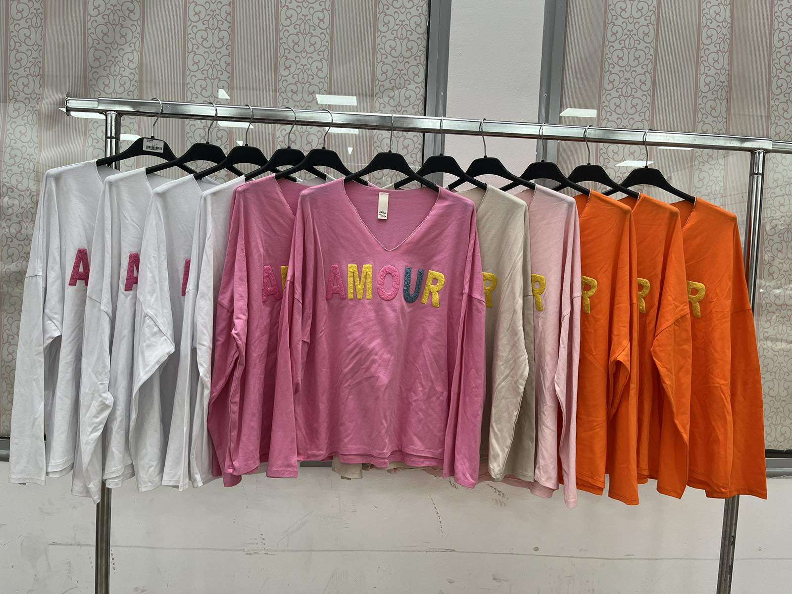 Bluzy  Damskie  WŁOSKA  , Size uni, paczka  6szt ,mix kolor