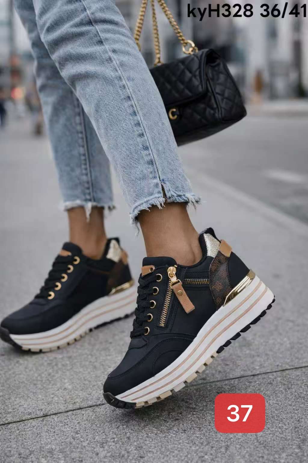 Buty Sportowe DAMSKIE (36-41, 12par)