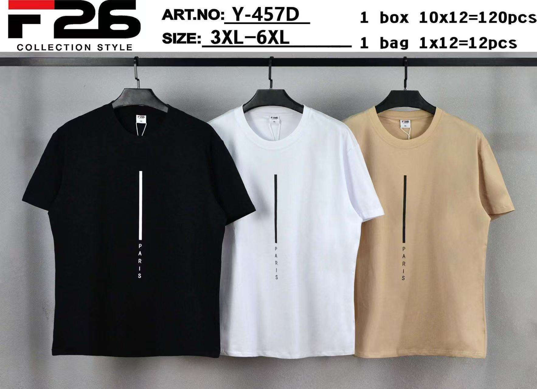 Bluzki MĘSKA , Size 3-6xl, paczka  12szt ,mix kolor