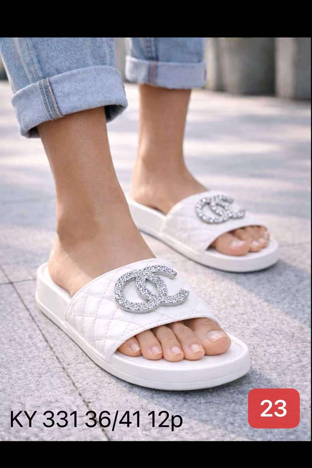 Klapki DAMSKIE (36-41, 12par)