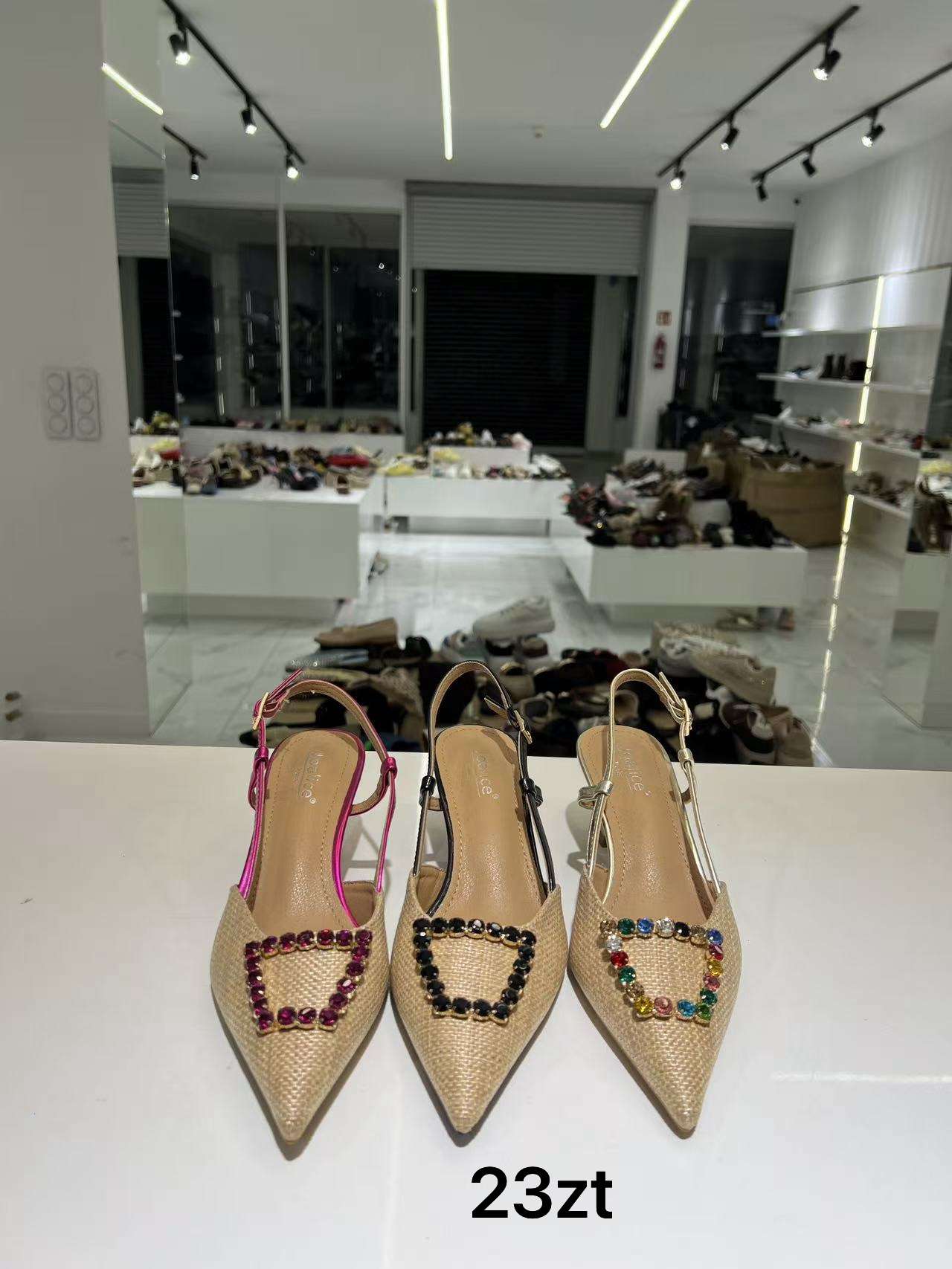 Sandały na Obcasie Damskie (36-41, 12par)