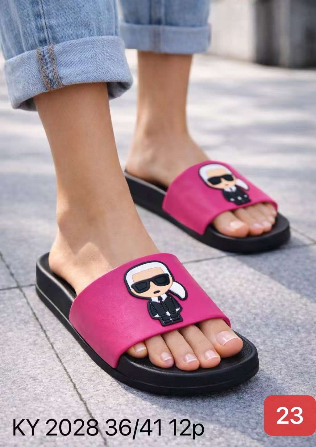 Klapki DAMSKIE (36-41, 12par)