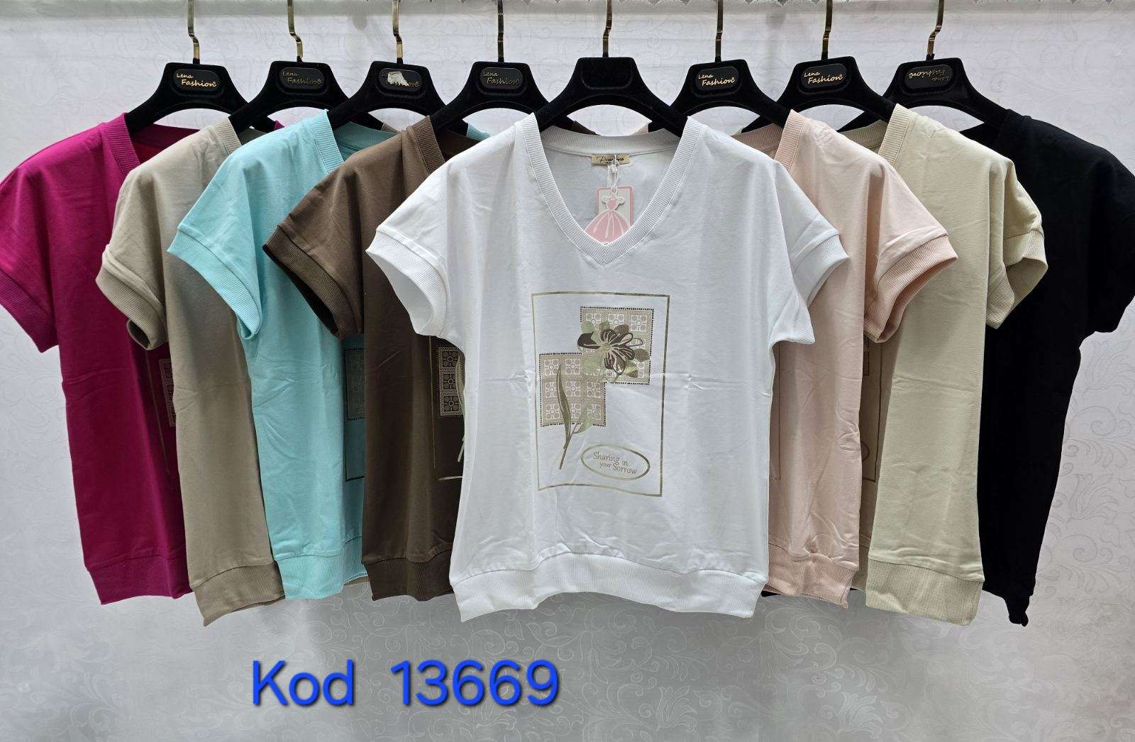 Bluzki  Damskie TURECKA , Size uni, paczka 12szt ,mix kolor