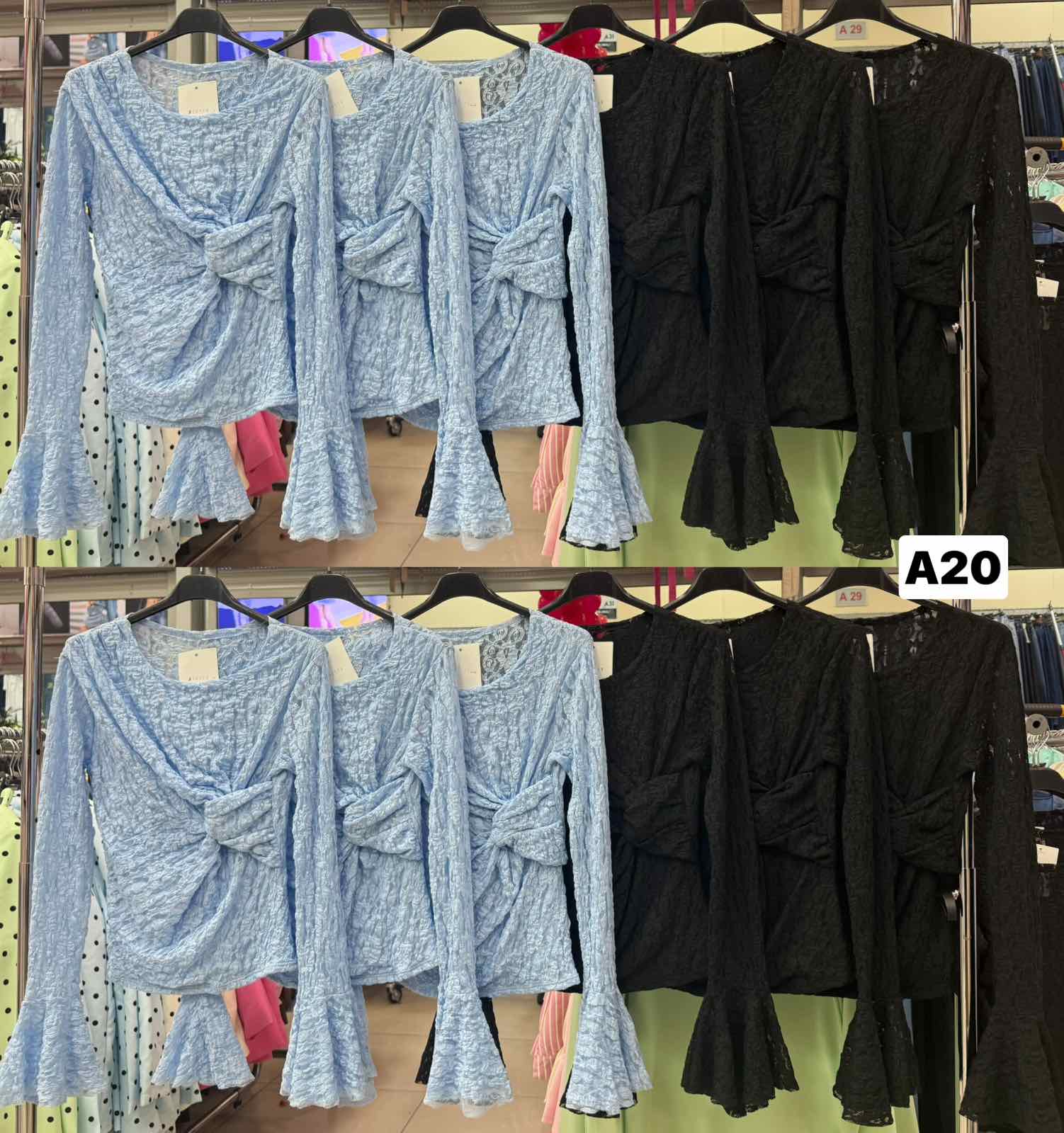 Bluzki Damskie  , Size uni, paczka  6szt ,mix kolor