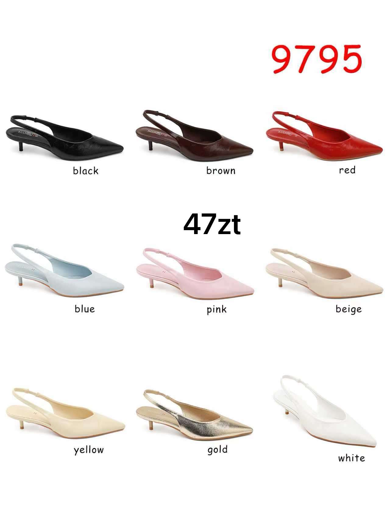 Sandały na Obcasie Damskie (36-41, 12par)