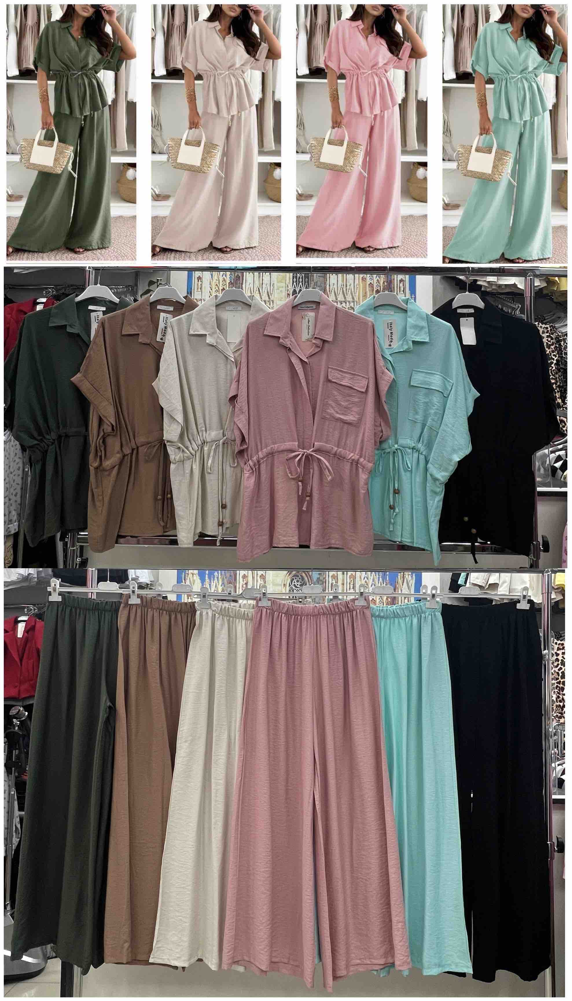 Komplety  Damskie  WŁOSKA  , Size uni, paczka  6szt ,mix kolor