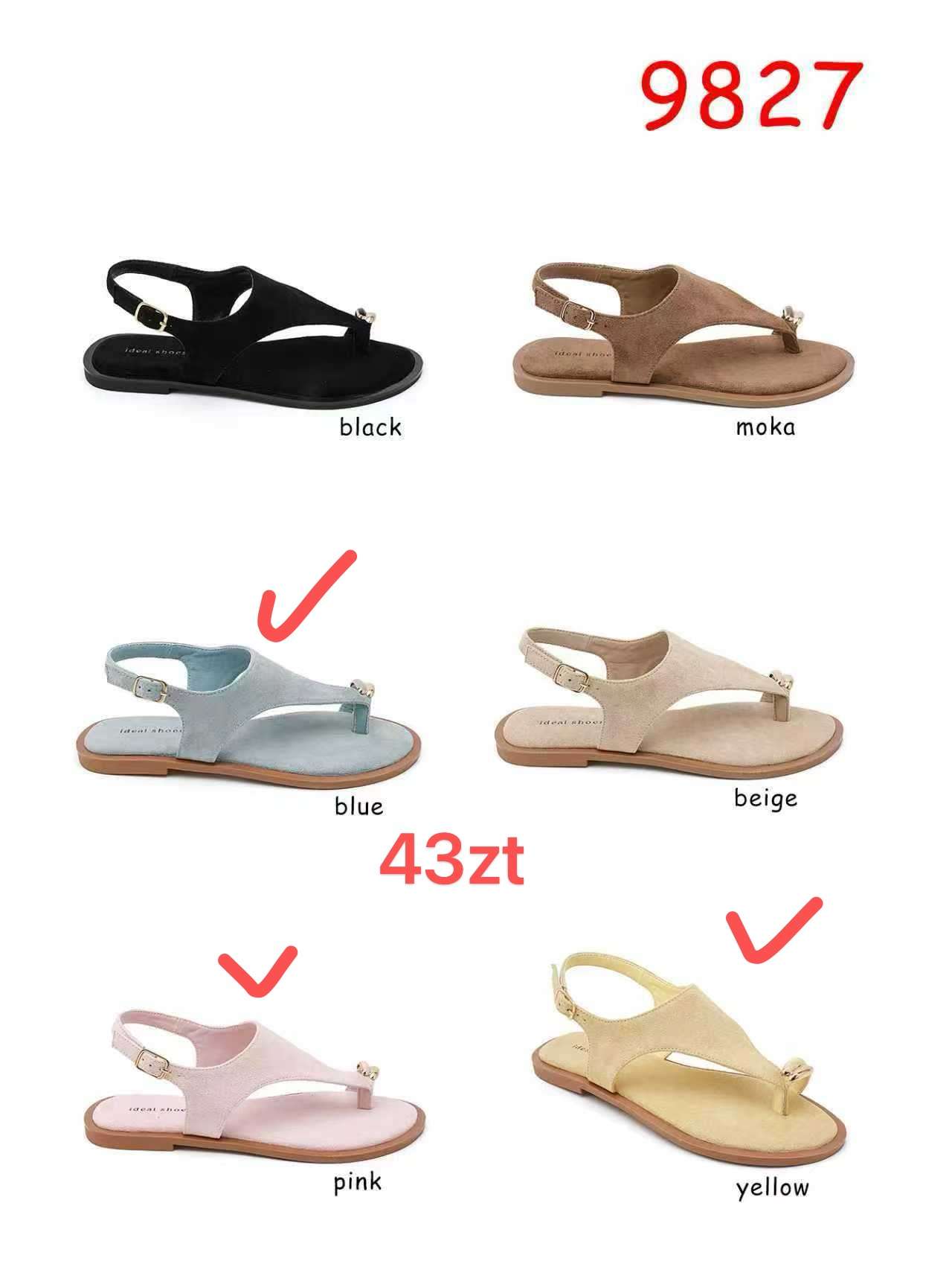 Sandały DAMSKIE (36-41, 12par)