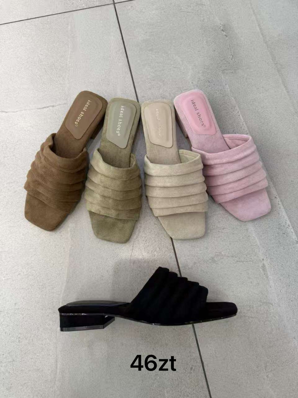 Klapki na Koturnie Damskie (36-41, 12par)