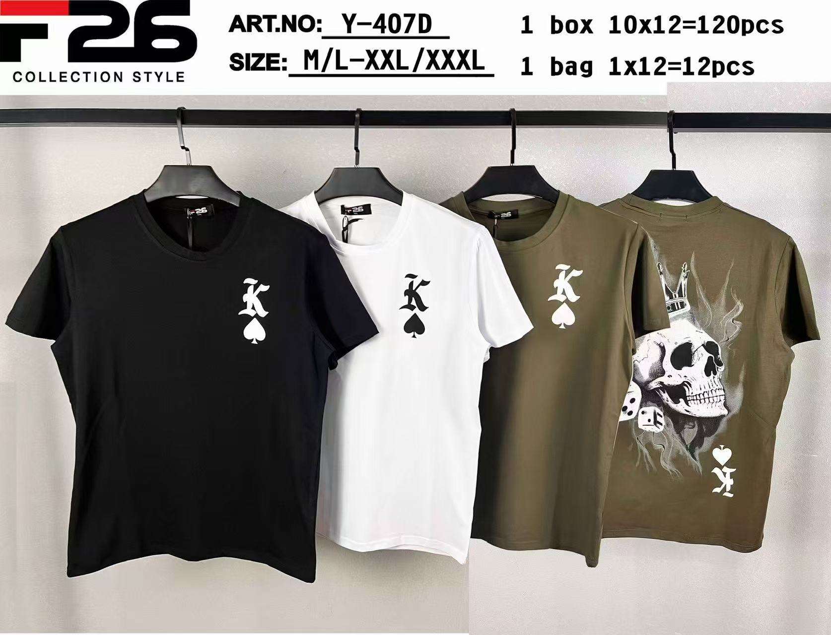 Bluzki MĘSKA , Size m/l-2/3xl, paczka  12szt ,mix kolor