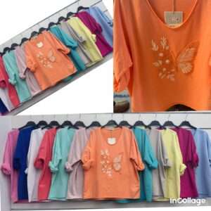 Swetry Damskie  WŁOSKA  , Size uni, paczka  6szt ,mix kolor