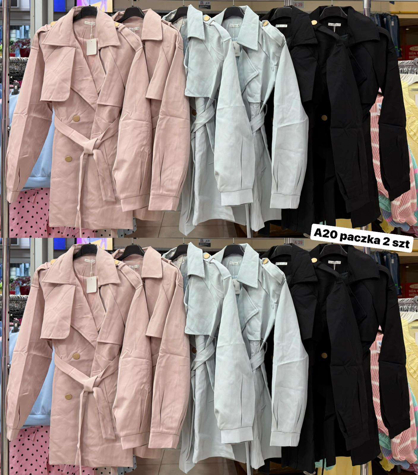 Kurtki  Damskie  , Size uni, paczka  6szt ,mix kolor