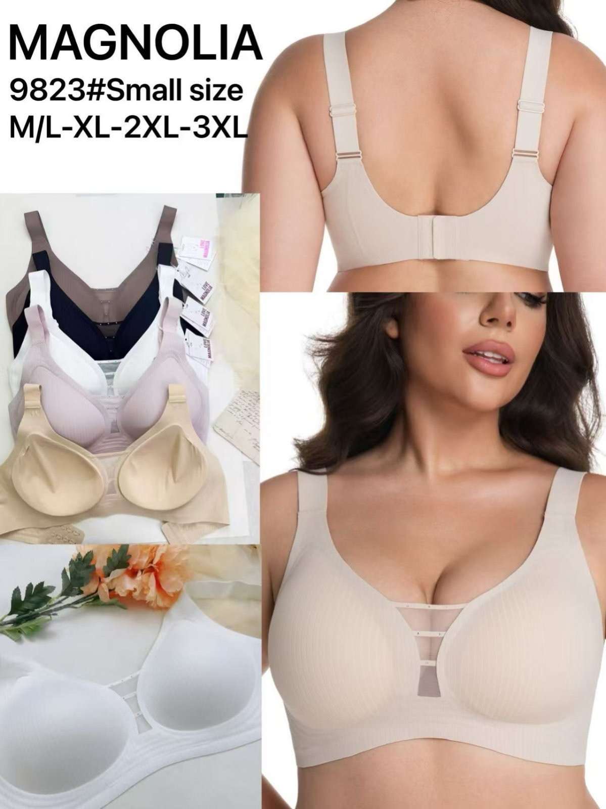 Biustonosz damskie,size m/l-3xl, paczka 24szt ,mix kolor