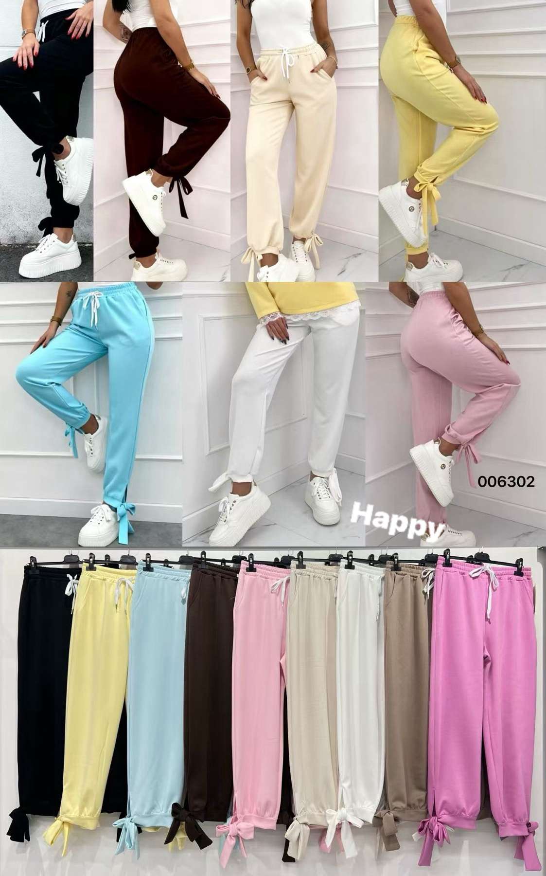 Spodnie  Damskie  , Size uni, paczka  6szt ,mix kolor