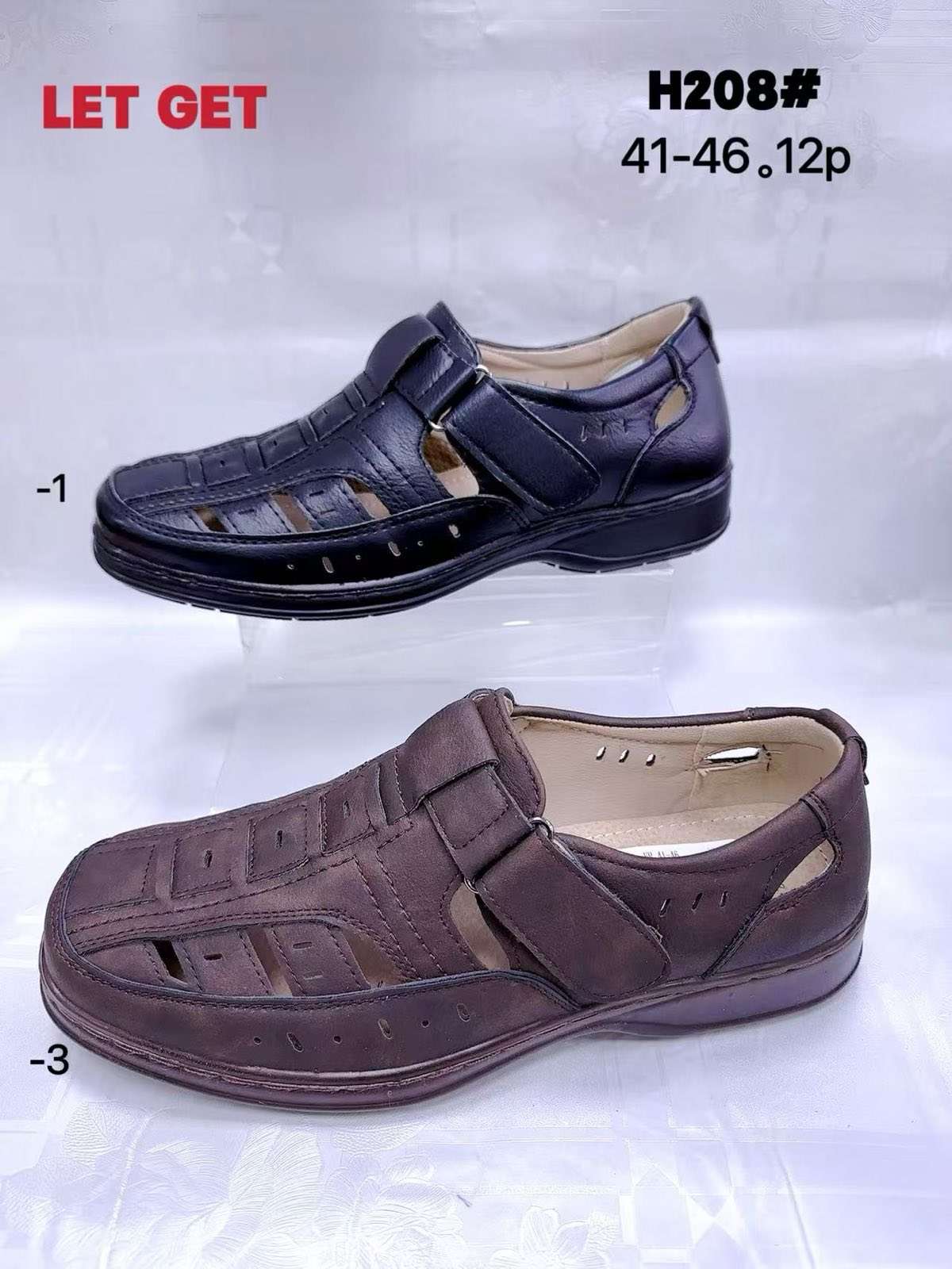 Buty Półbuty Męskie (41-46, 12par)