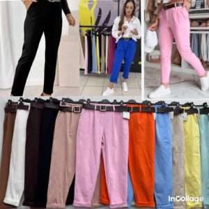 Spodnie Damskie  WŁOSKA  , Size uni, paczka  6szt ,mix kolor