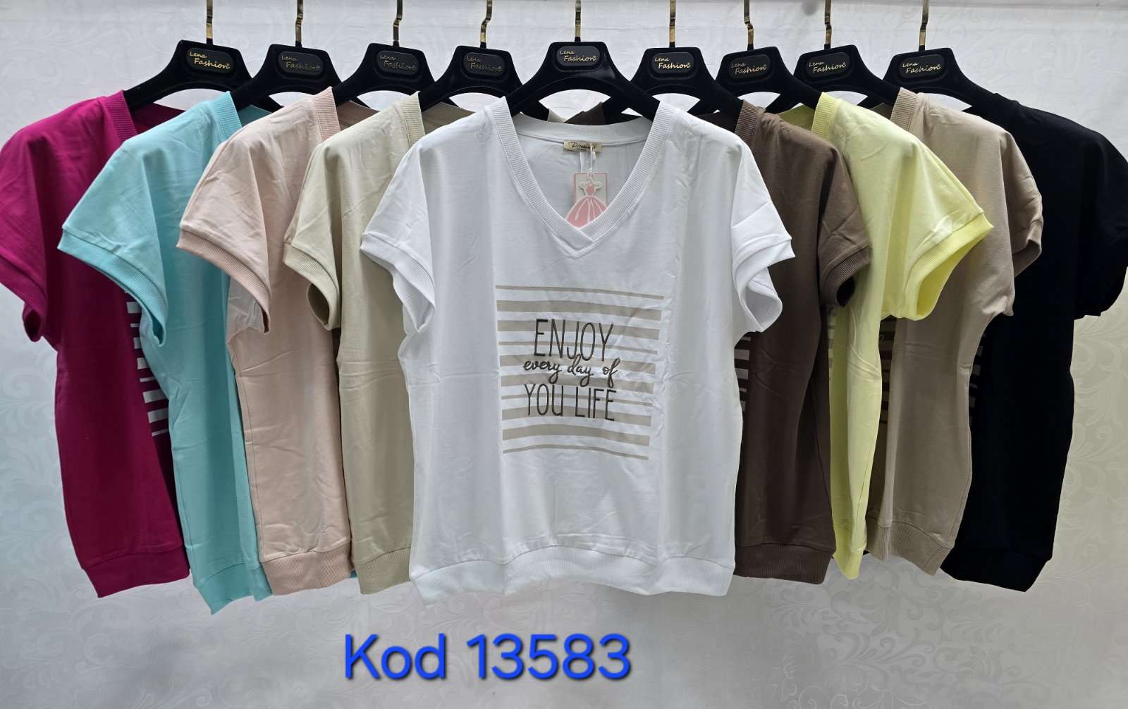 Bluzki  Damskie TURECKA , Size uni, paczka 12szt ,mix kolor