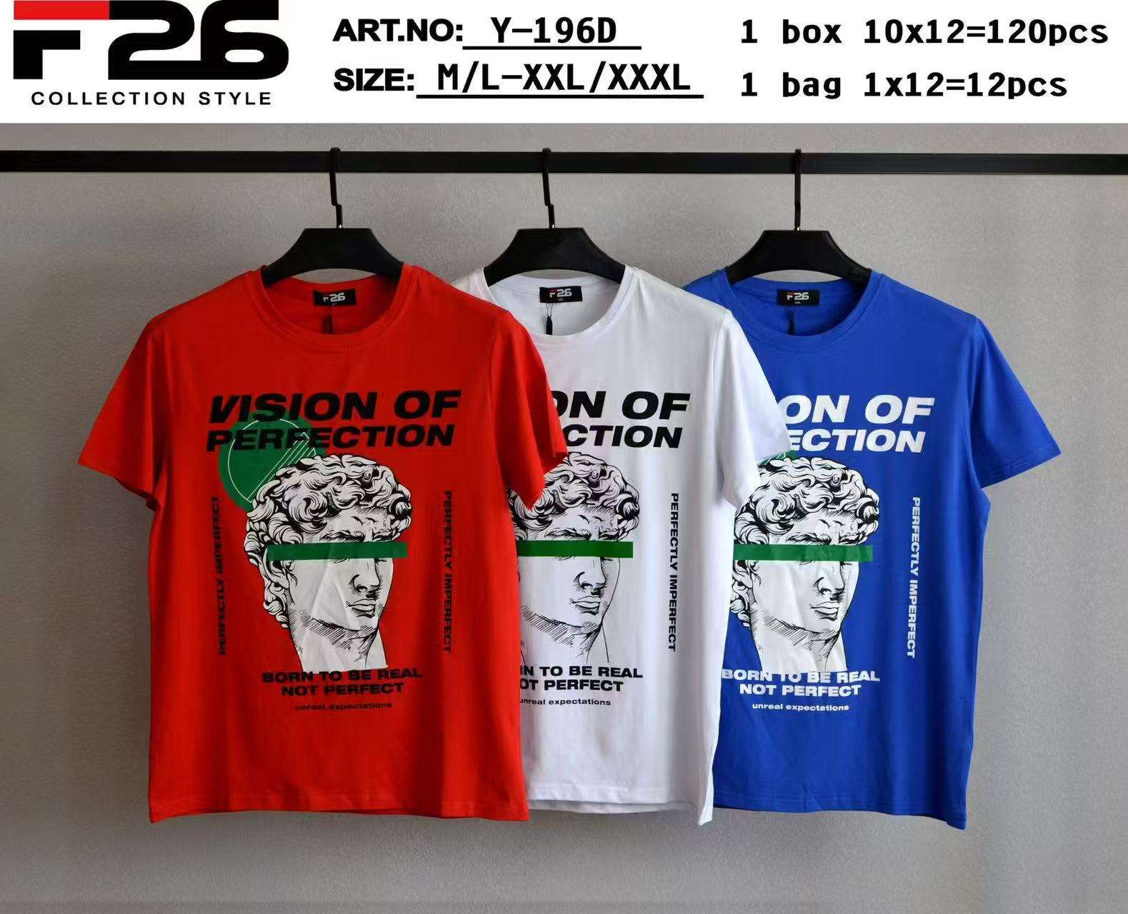 Bluzki MĘSKA , Size m/l-2/-3xl, paczka  12szt ,mix kolor