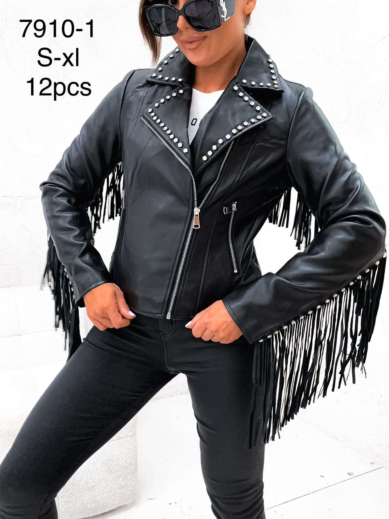 Kurtki skórzane damskie , Size s-xl, paczka 12szt ,1 kolor