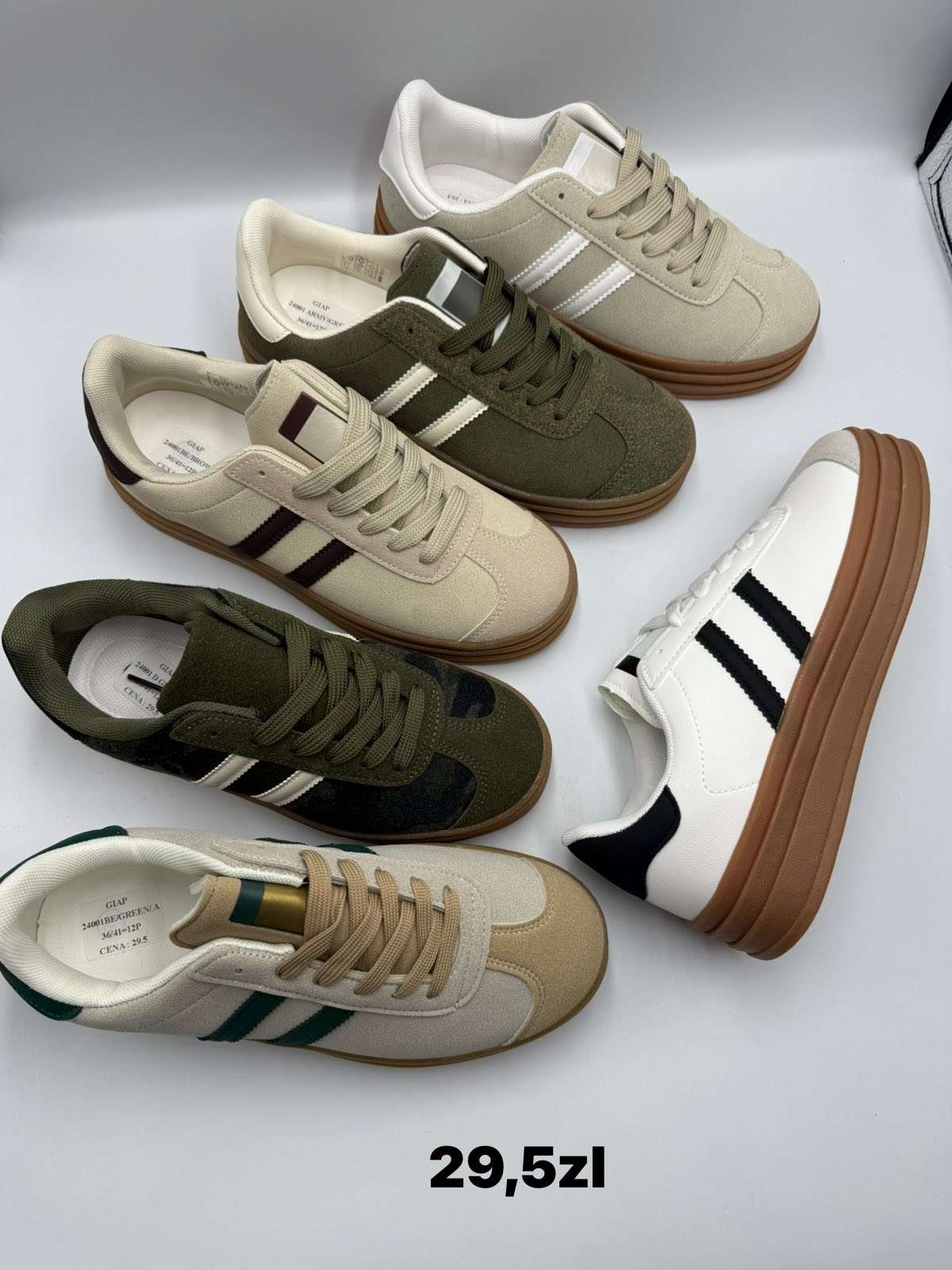 Buty Sportowe DAMSKIE (36-41, 12par)