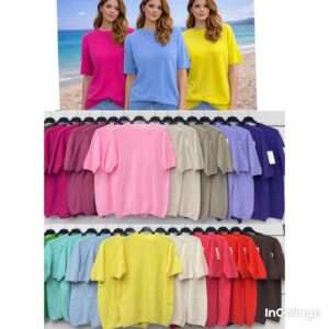 Swetry Damskie  WŁOSKA  , Size uni, paczka  6szt ,mix kolor