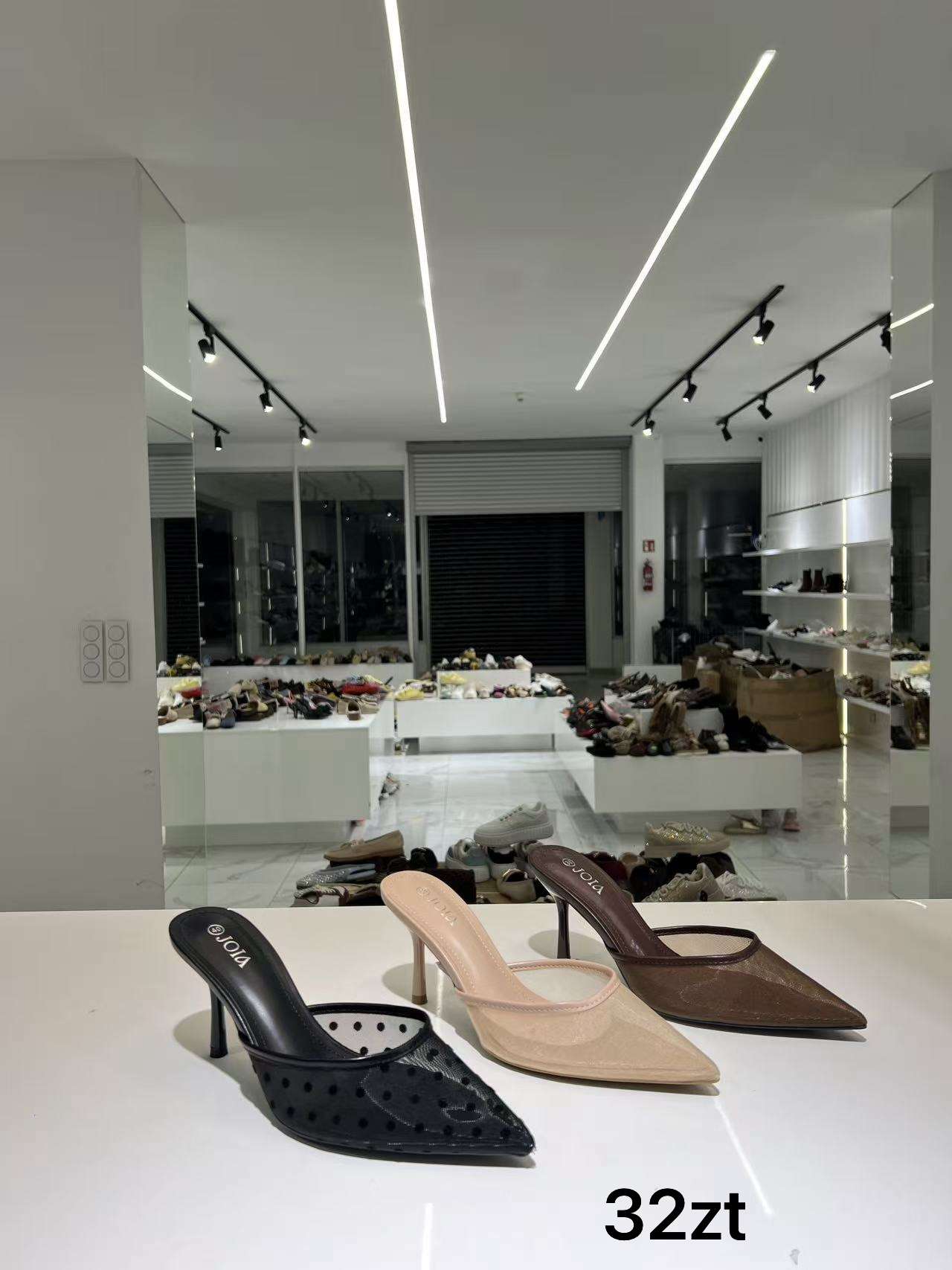 Klapki na obcasie Damskie (36-41, 12par)