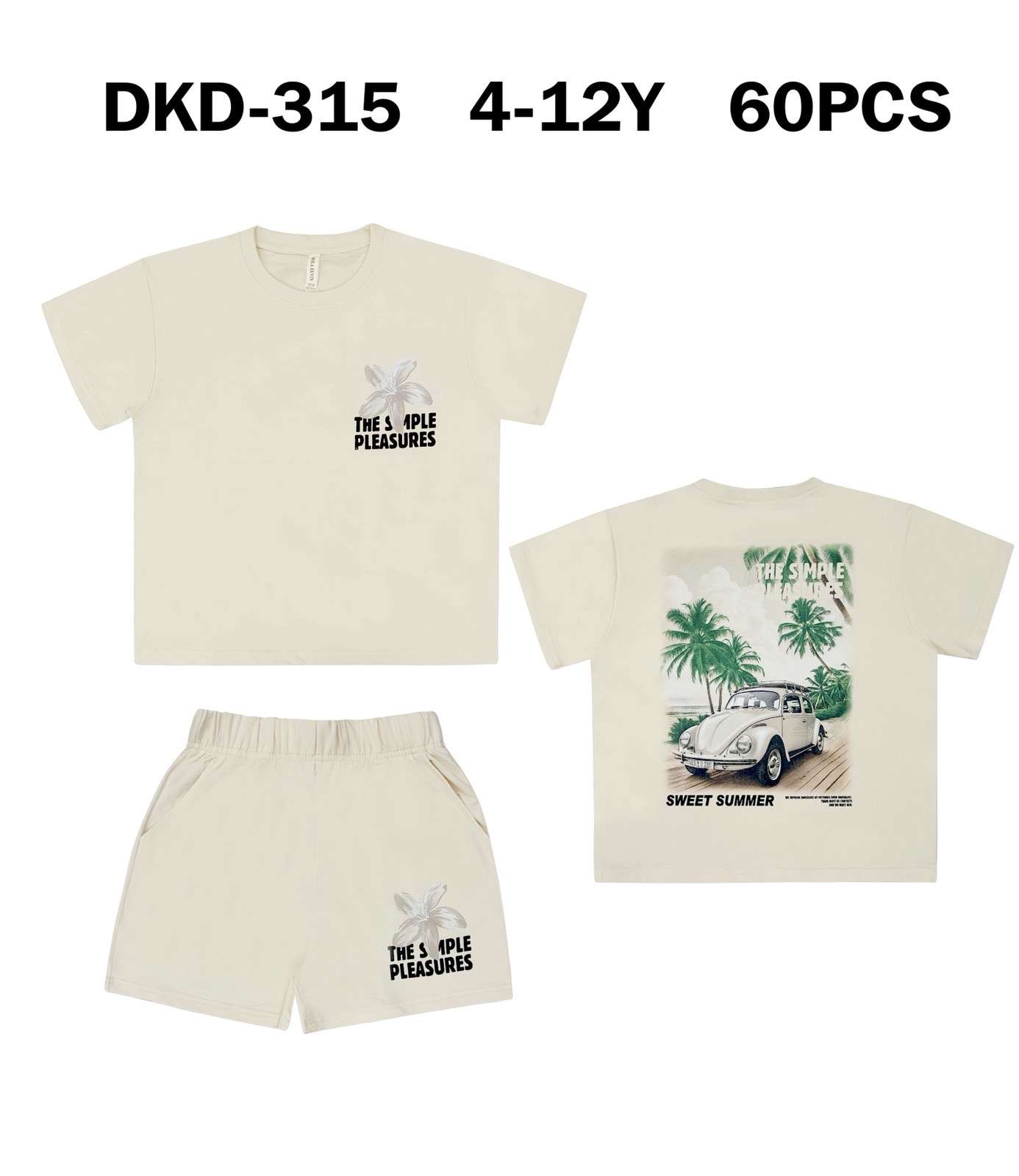 Komplety DZIECIĘCA , Size 4-12lat, paczka  5szt ,1kolor