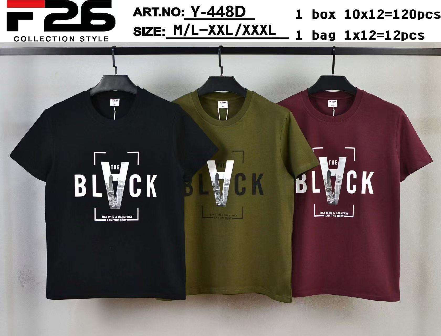 Bluzki MĘSKA , Size m/l-2/3xl, paczka  12szt ,mix kolor