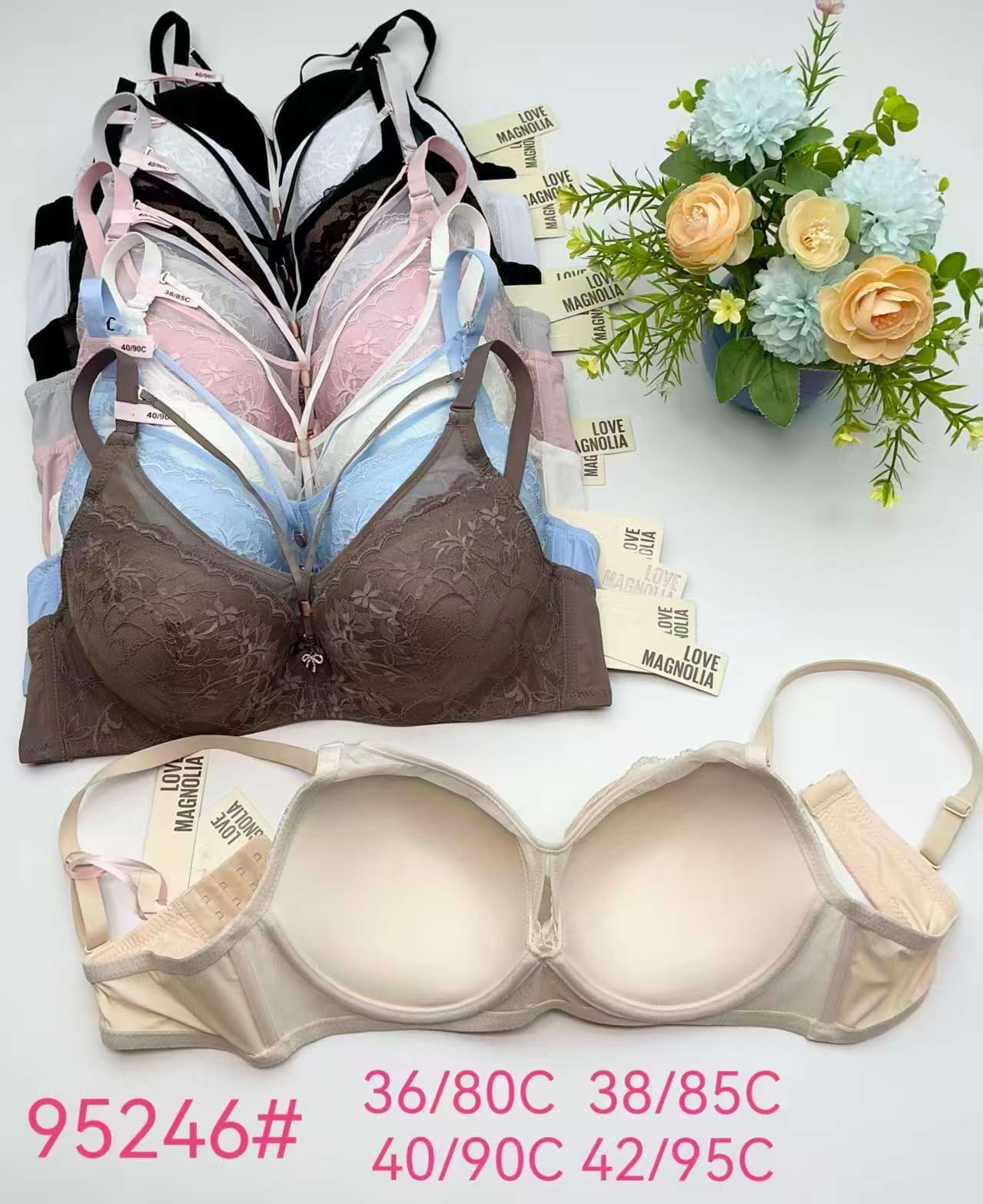 Biustonosz C damskie,size 36-42, paczka 12szt ,1kolor