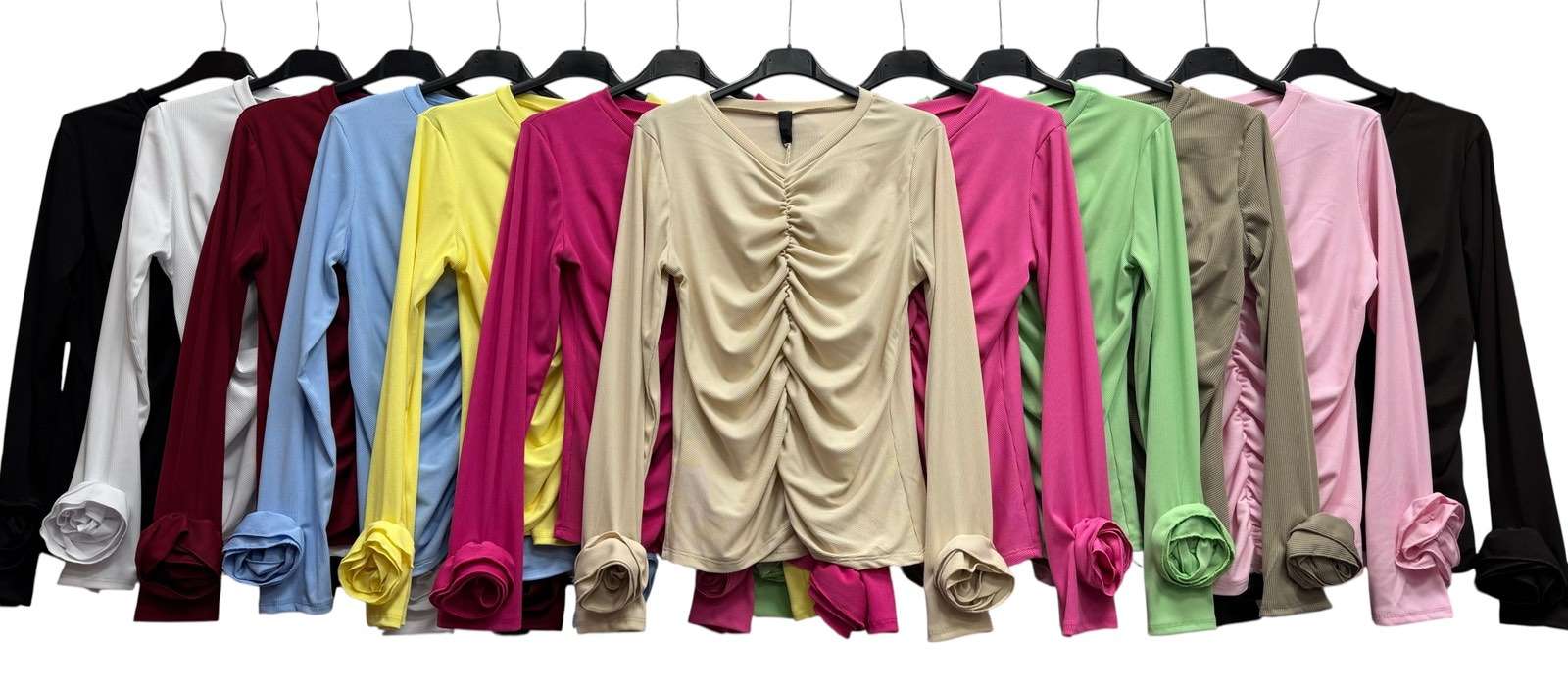 Bluzki Damskie  WŁOSKA  , Size uni, paczka  6szt ,mix kolor