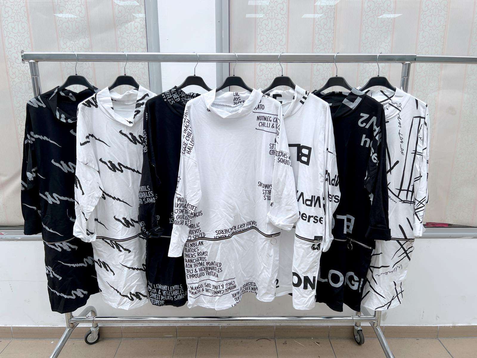 Bluzy  Damskie  WŁOSKA  , Size uni, paczka  6szt ,mix kolor