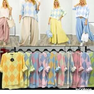 Swetry Damskie  WŁOSKA  , Size uni, paczka  6szt ,mix kolor